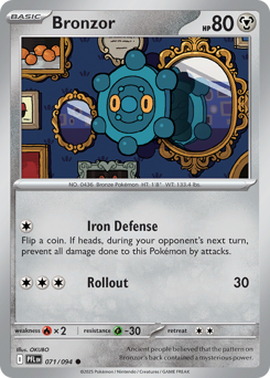 Bronzor #71 Phantasmal Flames