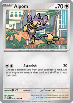 Aipom #78 Phantasmal Flames