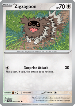 Zigzagoon #81 Phantasmal Flames