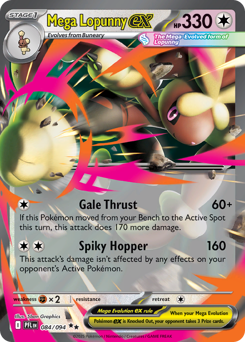 Mega Lopunny ex #84 Phantasmal Flames