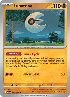 Lunatone #105 Ascended Heroes