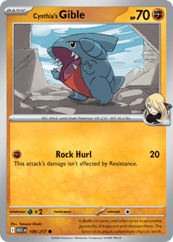 Cynthia's Gible #109 Ascended Heroes