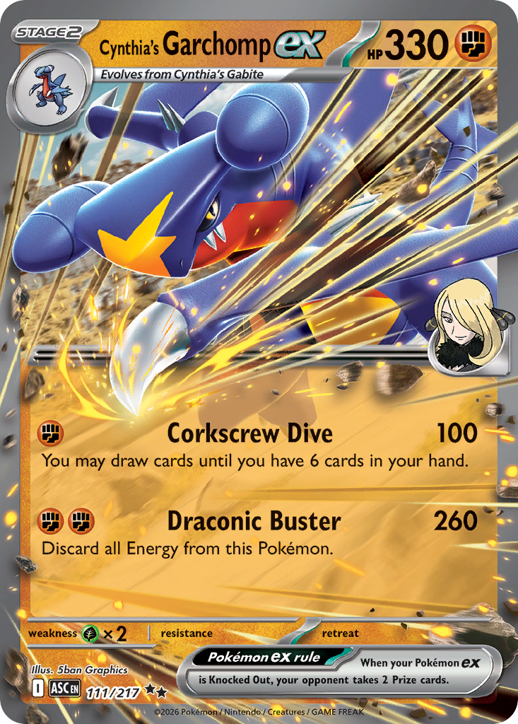 Cynthia's Garchomp ex #111 Ascended Heroes