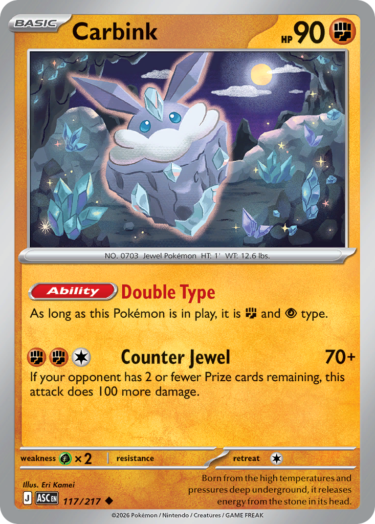Carbink #117 Ascended Heroes