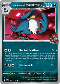 Team Rocket's Honchkrow #127 Ascended Heroes