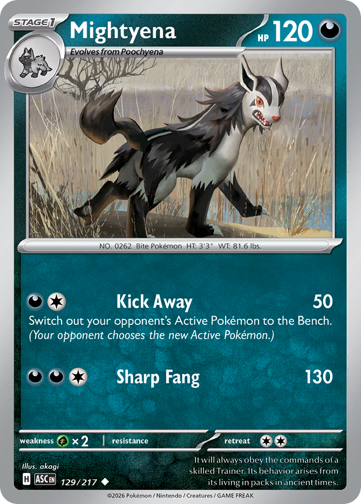 Mightyena #129 Ascended Heroes
