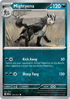 Mightyena #129 Ascended Heroes