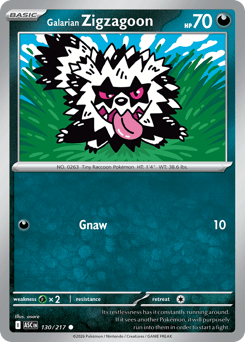 Galarian Zigzagoon #130 Ascended Heroes