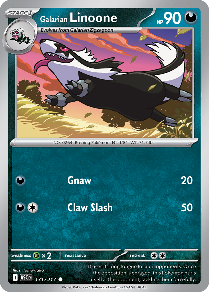 Galarian Linoone #131 Ascended Heroes
