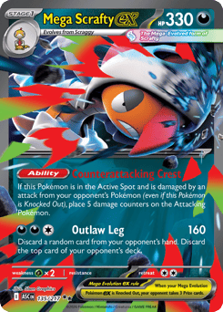 Mega Scrafty ex #135 Ascended Heroes