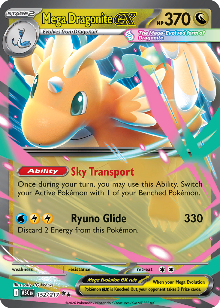 Mega Dragonite ex #152 Ascended Heroes