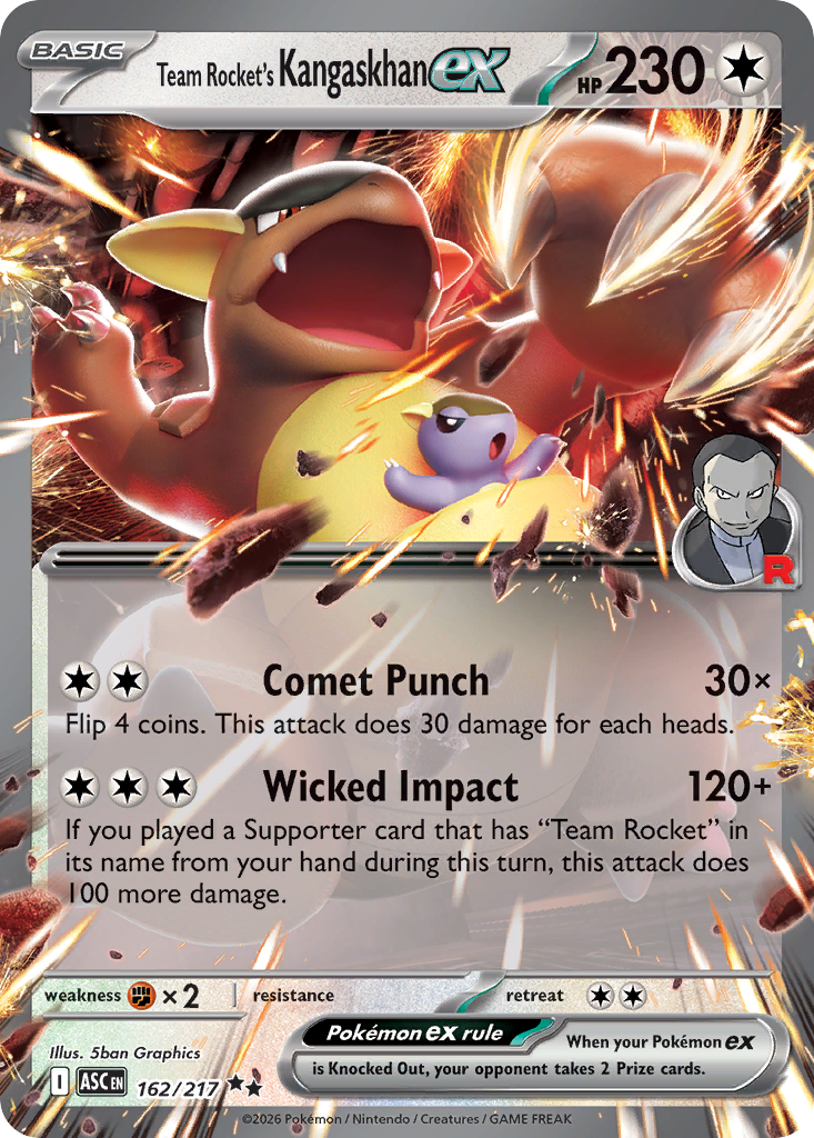 Team Rocket's Kangaskhan ex #162 Ascended Heroes