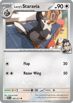 Larry's Staravia #169 Ascended Heroes