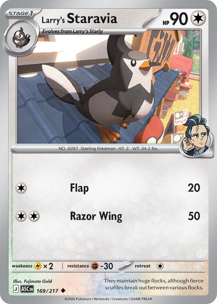 Larry's Staravia #169 Ascended Heroes