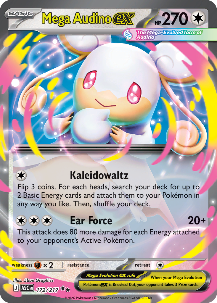 Mega Audino ex #172 Ascended Heroes