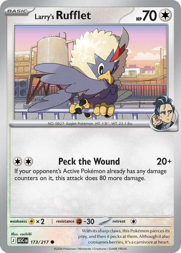 Larry's Rufflet #173 Ascended Heroes