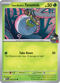 Team Rocket's Tarountula #18 Ascended Heroes