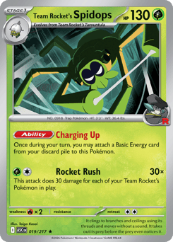 Team Rocket's Spidops #19 Ascended Heroes