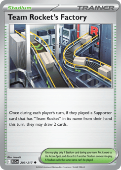 Team Rocket's Factory #203 Ascended Heroes
