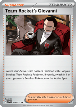 Team Rocket's Giovanni #204 Ascended Heroes