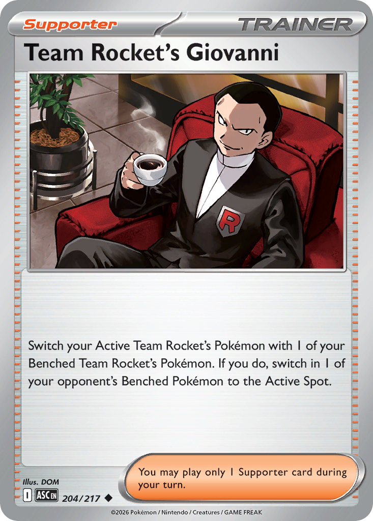 Team Rocket's Giovanni #204 Ascended Heroes