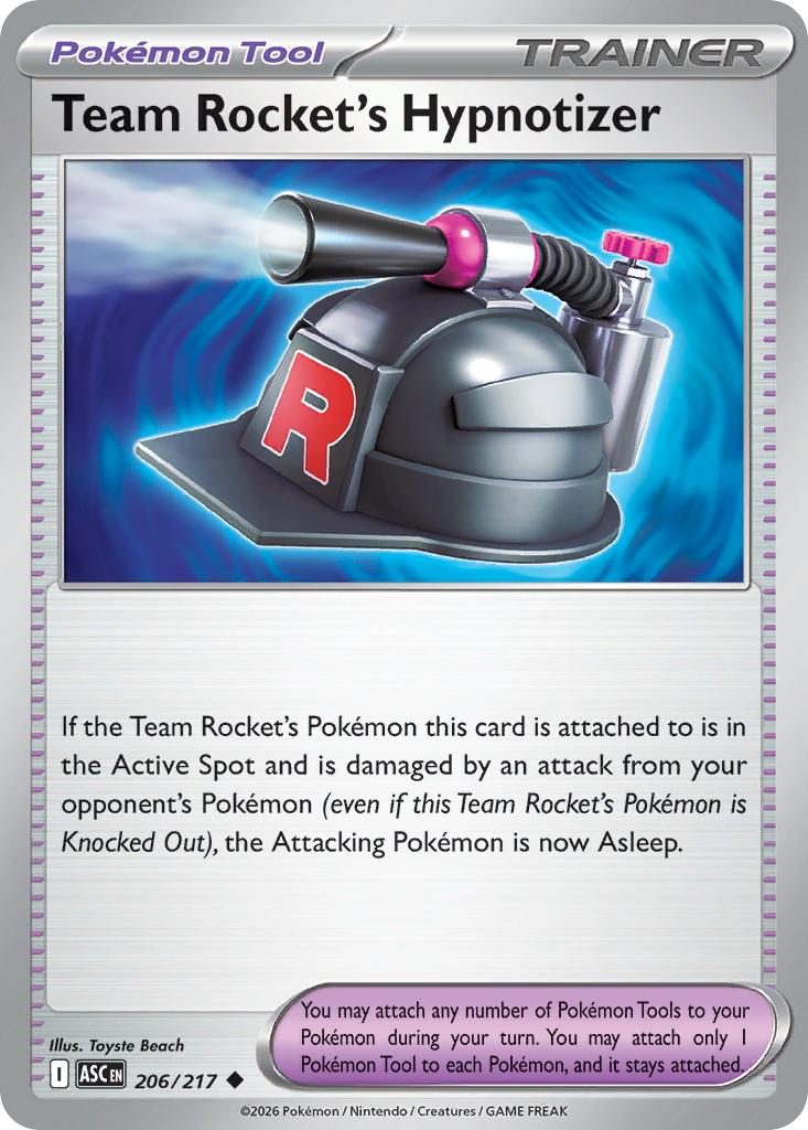 Team Rocket's Hypnotizer #206 Ascended Heroes