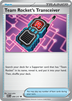Team Rocket's Transceiver #209 Ascended Heroes