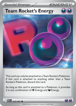 Team Rocket's Energy #217 Ascended Heroes