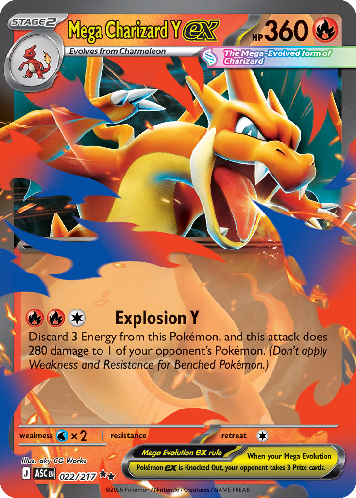 Mega Charizard Y ex #22 Ascended Heroes