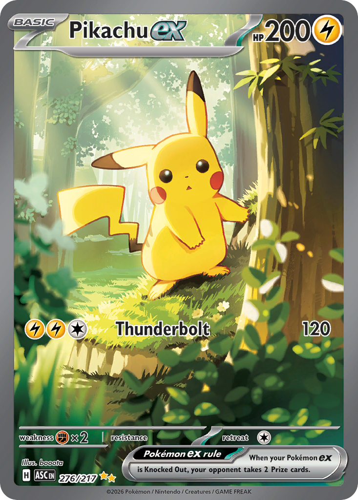 Pikachu ex #276 Ascended Heroes
