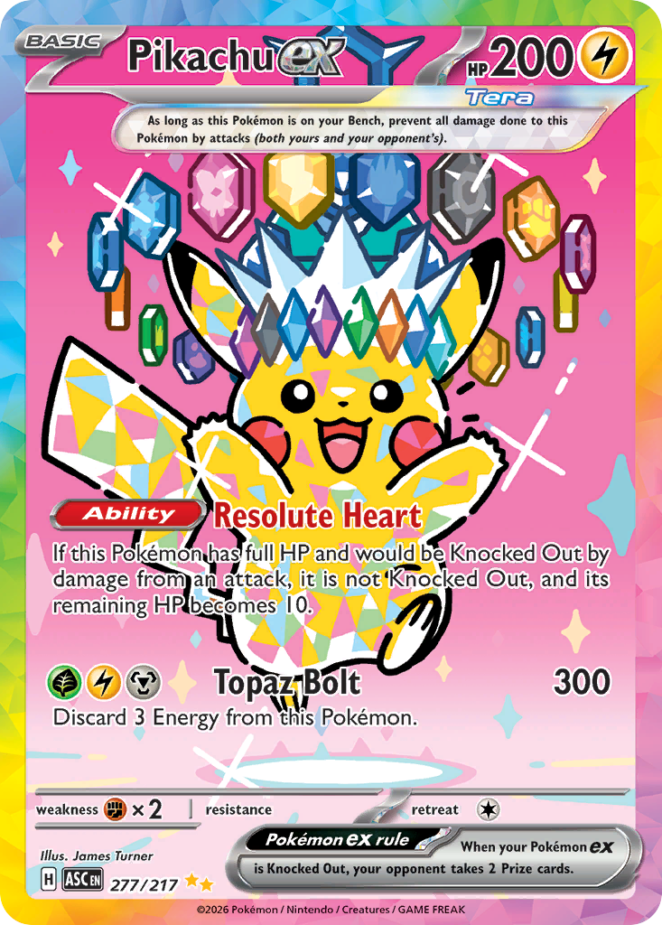 Pikachu ex #277 Ascended Heroes