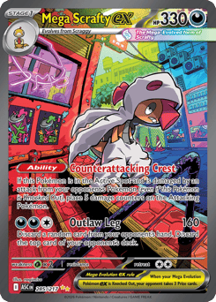 Mega Scrafty ex #285 Ascended Heroes