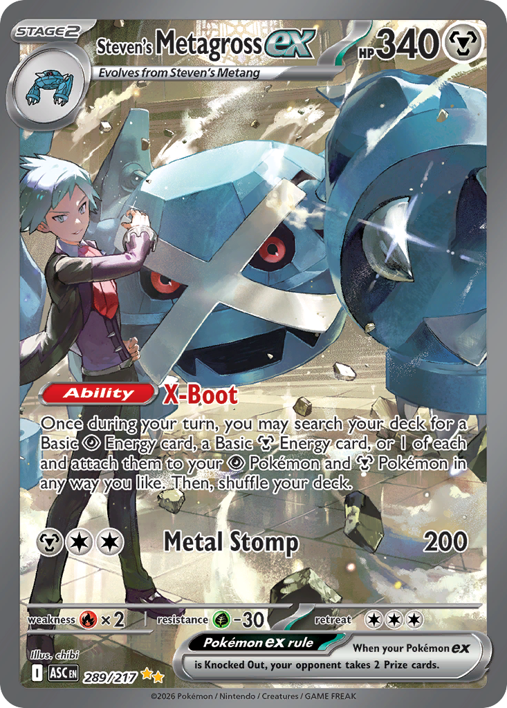 Steven's Metagross ex #289 Ascended Heroes