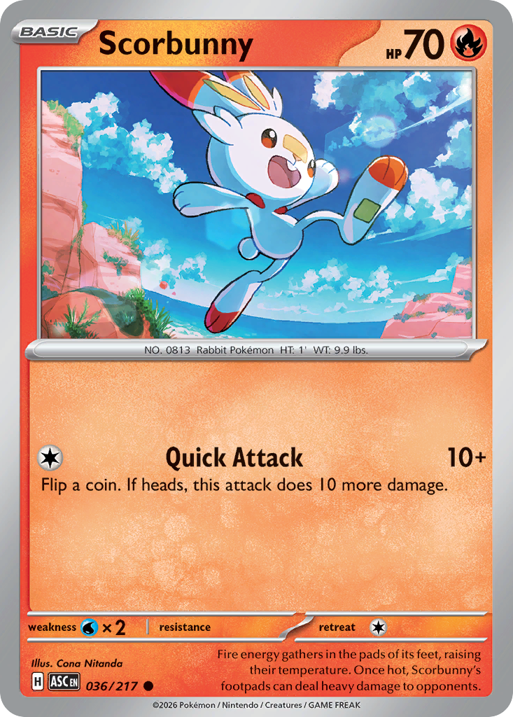 Scorbunny #36 Ascended Heroes