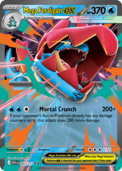 Mega Feraligatr ex #43 Ascended Heroes