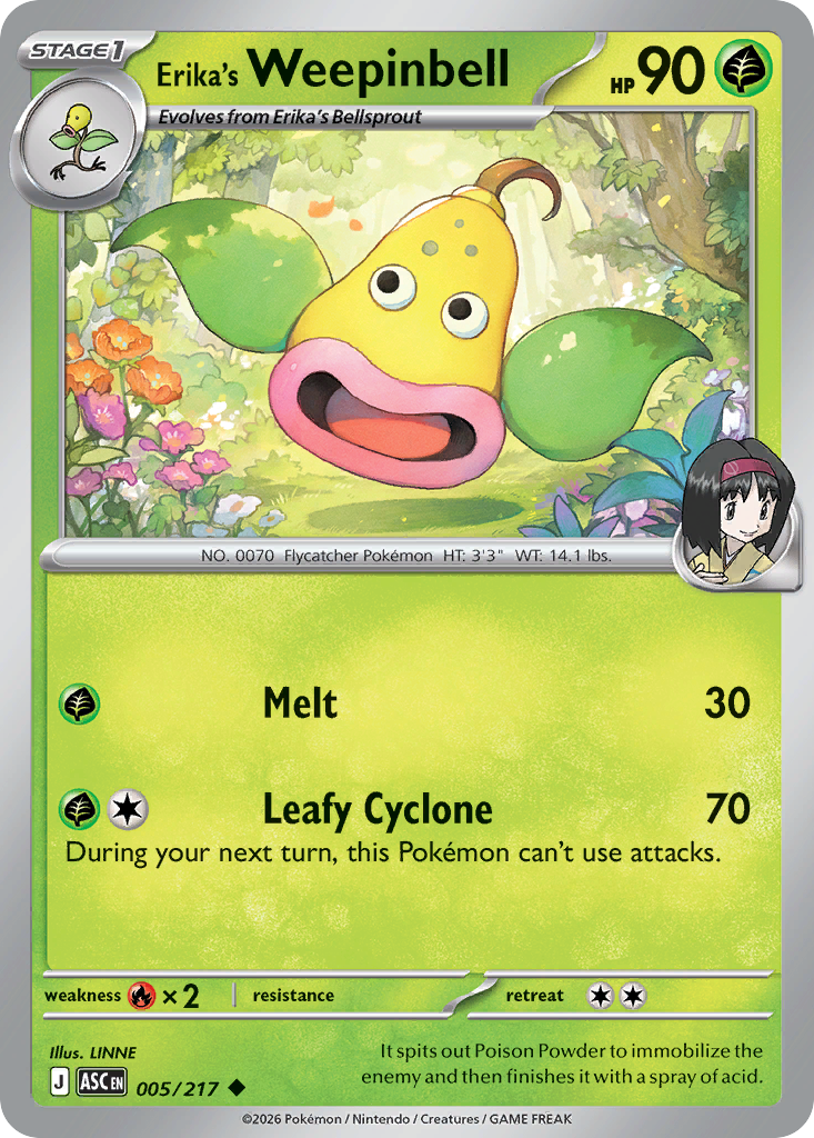 Erika's Weepinbell #5 Ascended Heroes