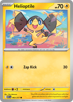 Helioptile #63 Ascended Heroes