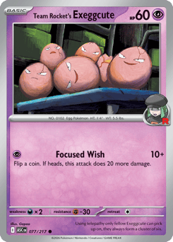 Team Rocket's Exeggcute #77 Ascended Heroes