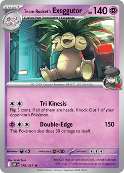 Team Rocket's Exeggutor #78 Ascended Heroes