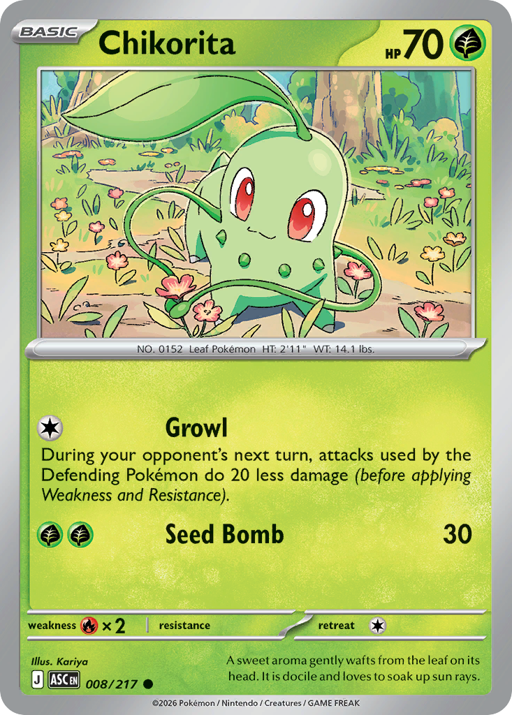 Chikorita #8 Ascended Heroes