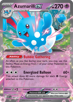 Azumarill ex #84 Ascended Heroes