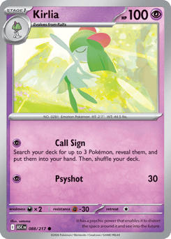 Kirlia #88 Ascended Heroes