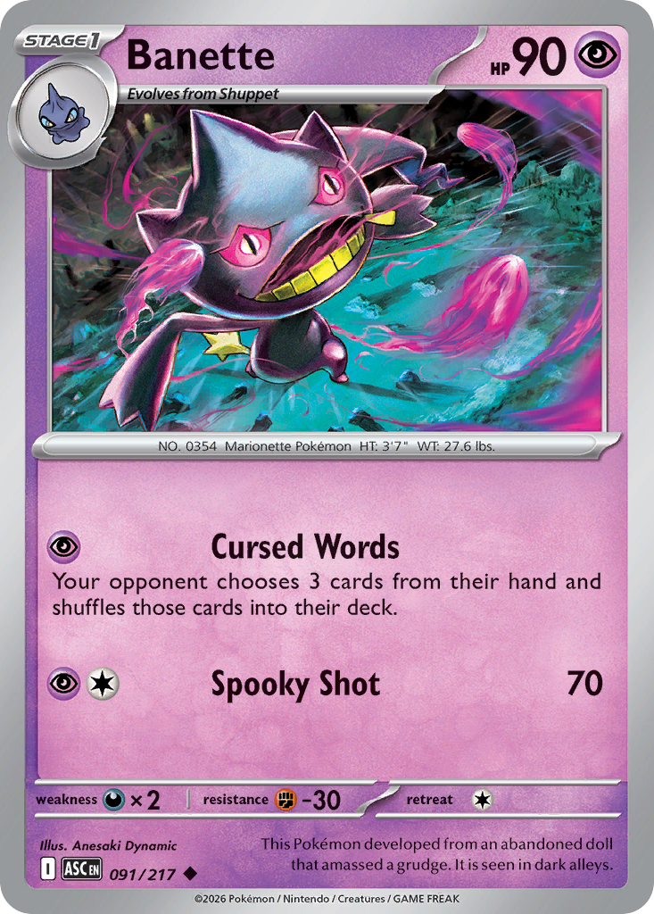 Banette #91 Ascended Heroes