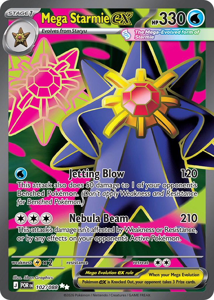 Mega Starmie ex #102 Perfect Order