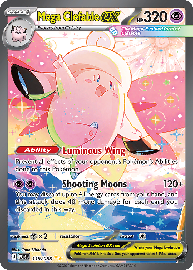 Mega Clefable ex #119 Perfect Order