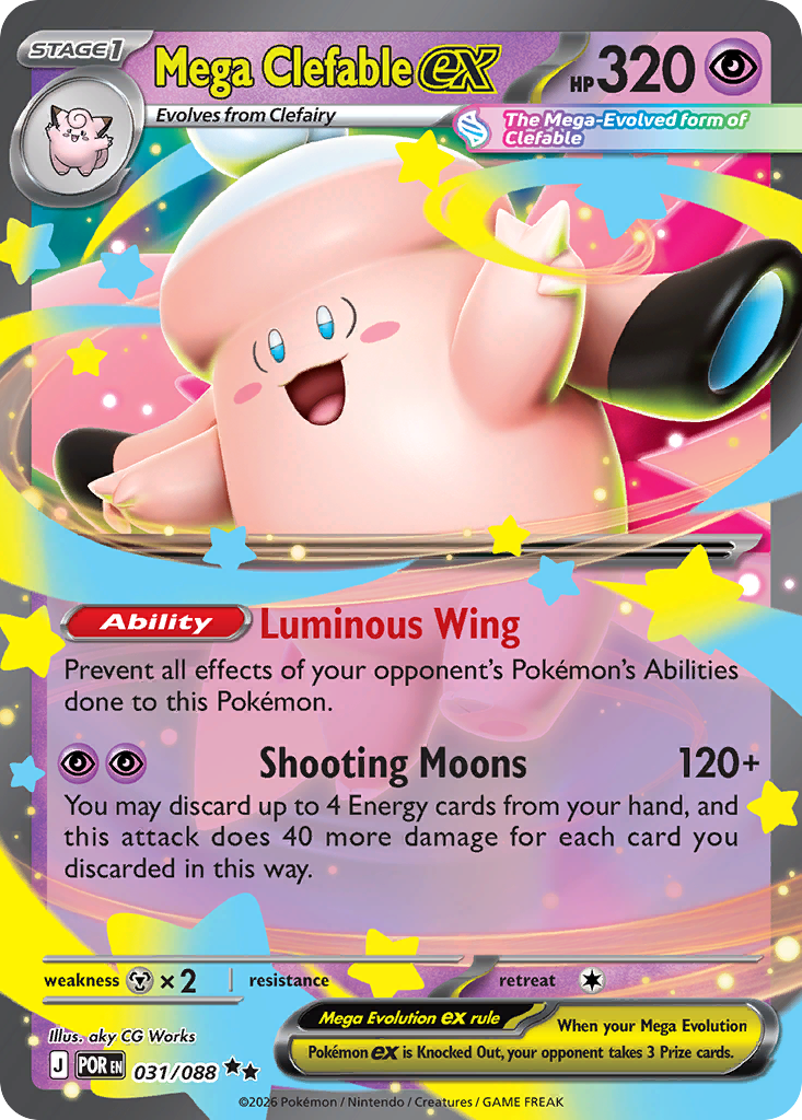 Mega Clefable ex #31 Perfect Order