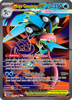 Mega Greninja ex #100 Chaos Rising