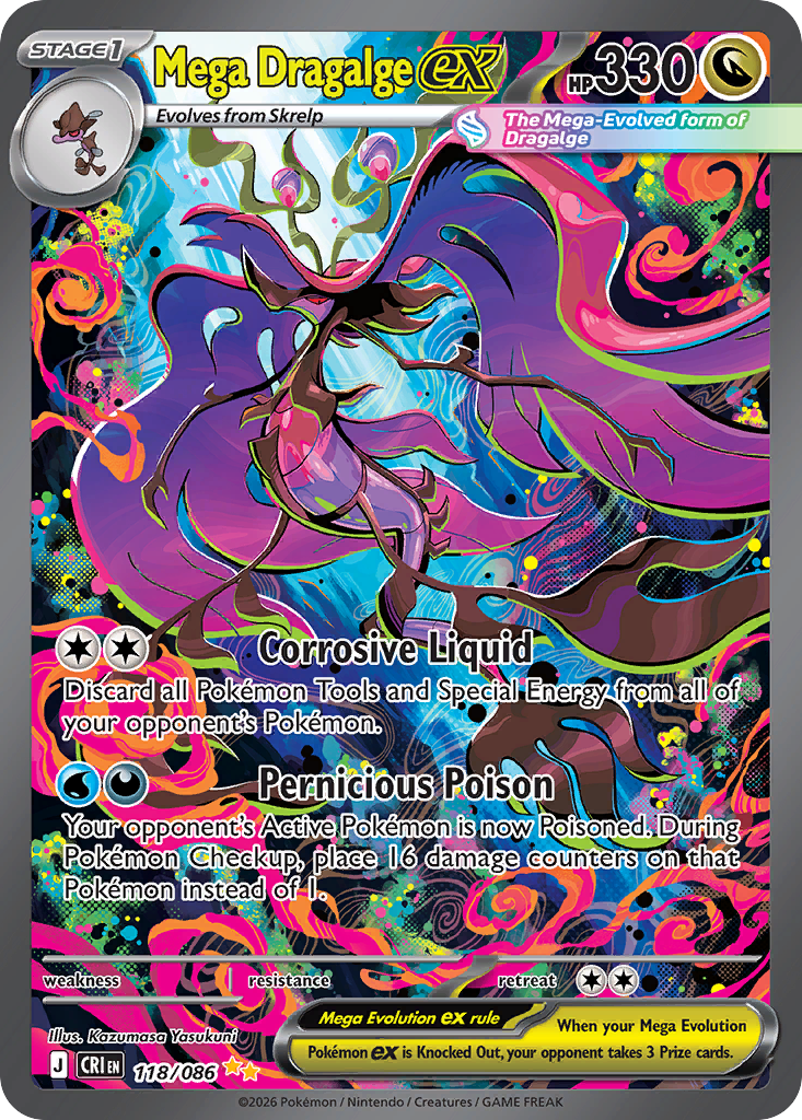 Mega Dragalge ex #118 Chaos Rising
