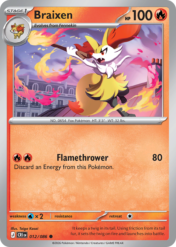 Braixen #12 Chaos Rising