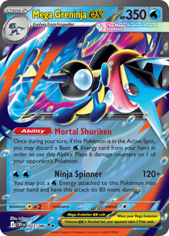 Mega Greninja ex #22 Chaos Rising